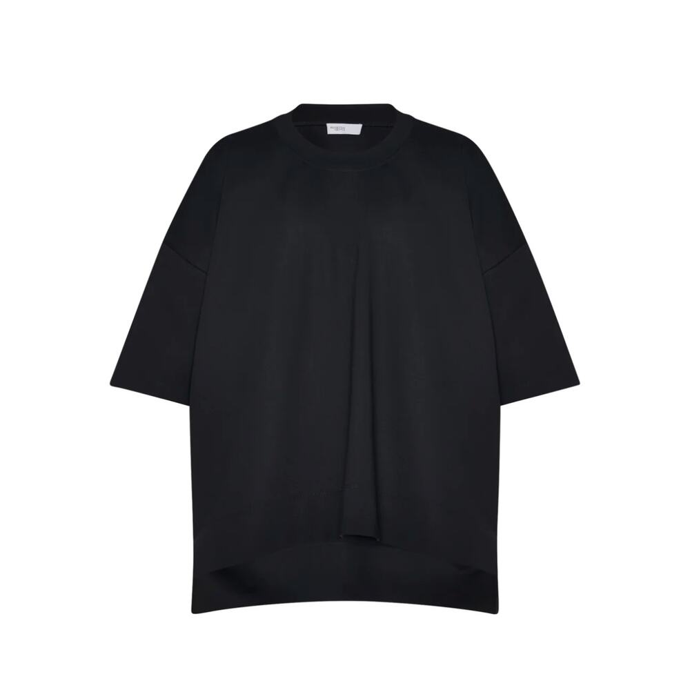 Rosetta Getty Collapsed T-Shirt Black Scuba XS Oversized
